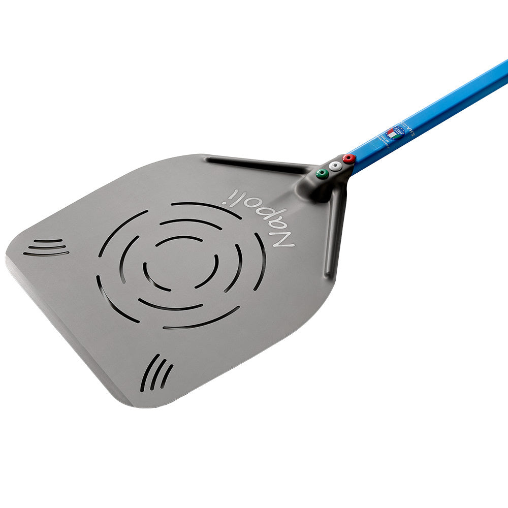 Perforeret Napolitansk Pizzaspade Aluminium 370 - Diamond Pizzaspade