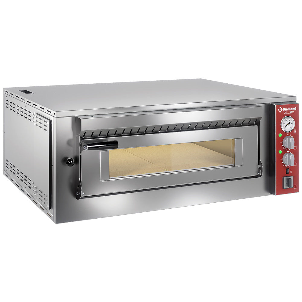 Pizzaovn i rustfrit stål til 6 pizzaer – Diamond model