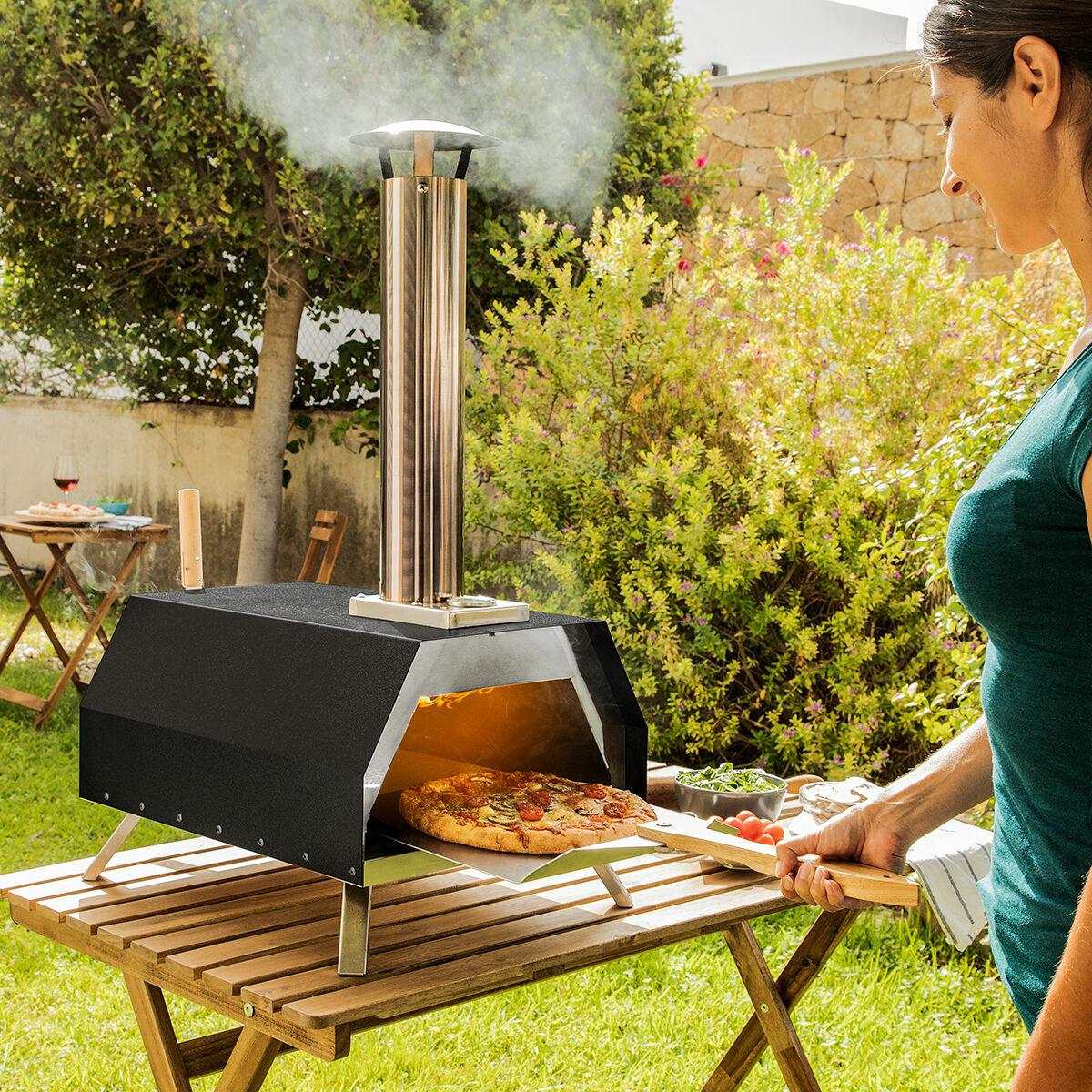 Pillefyret Pizzaovn Med Tilbehør Pizzahven - Innovagoods Pizzaovn  - 8435527826215