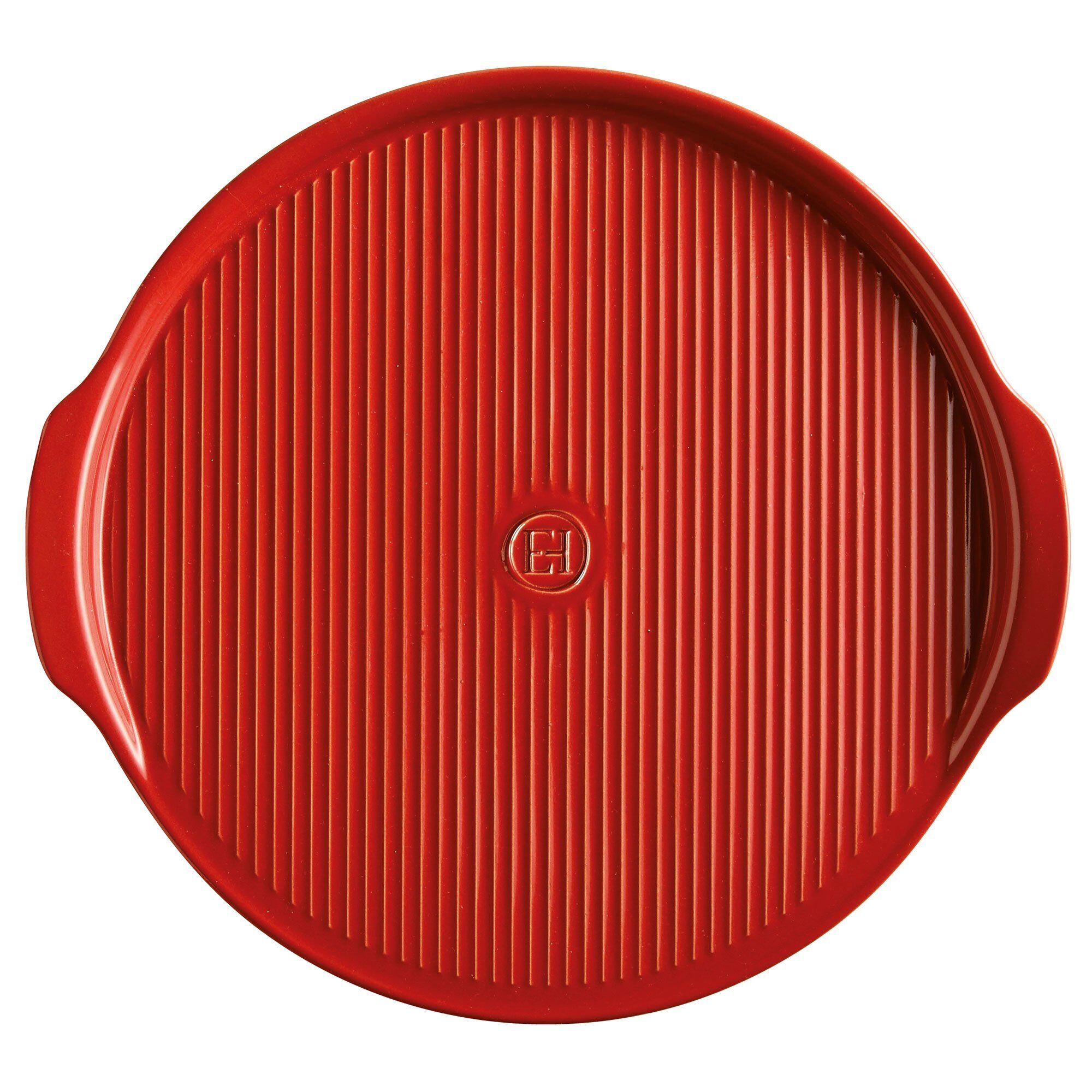 Rød Emile Henry Rillet Pizzasten Ø40 - Emile Henry Pizzasten  - 3289313476147