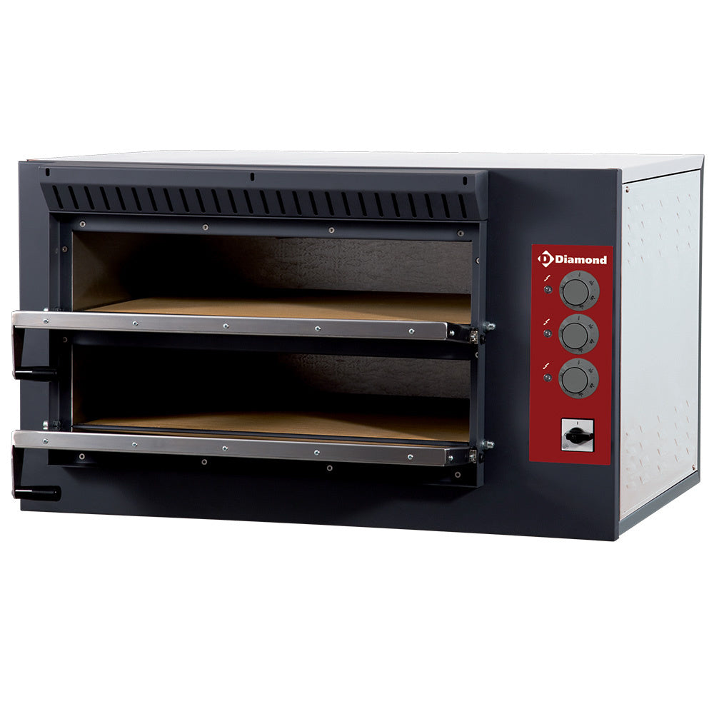 Elektrisk Pizzaovn i Rustfrit Stål – 3 Pizzaer – Tilbud!