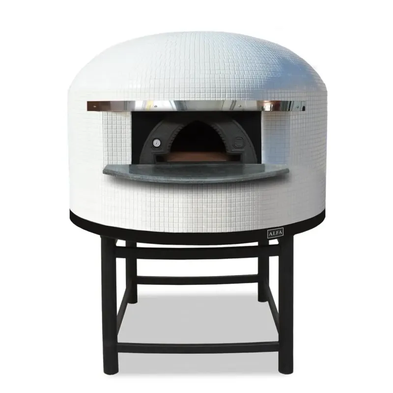 Hvid Alfa Forni Napoli M130 Standard Brænde Pizzaovn - Alfa Forni Pizzaovn