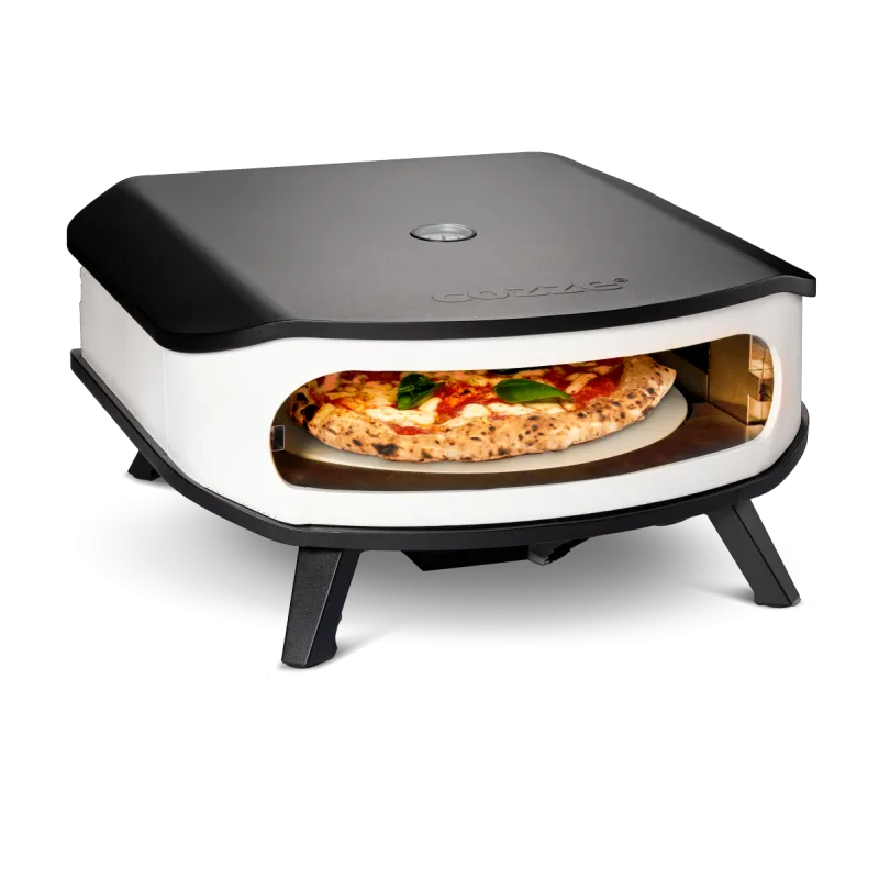 Cozze Pizzaovn Med Rotate Roterbar Pizzasten Led Lys Dør - Cozze Pizzasten - 5708614904268