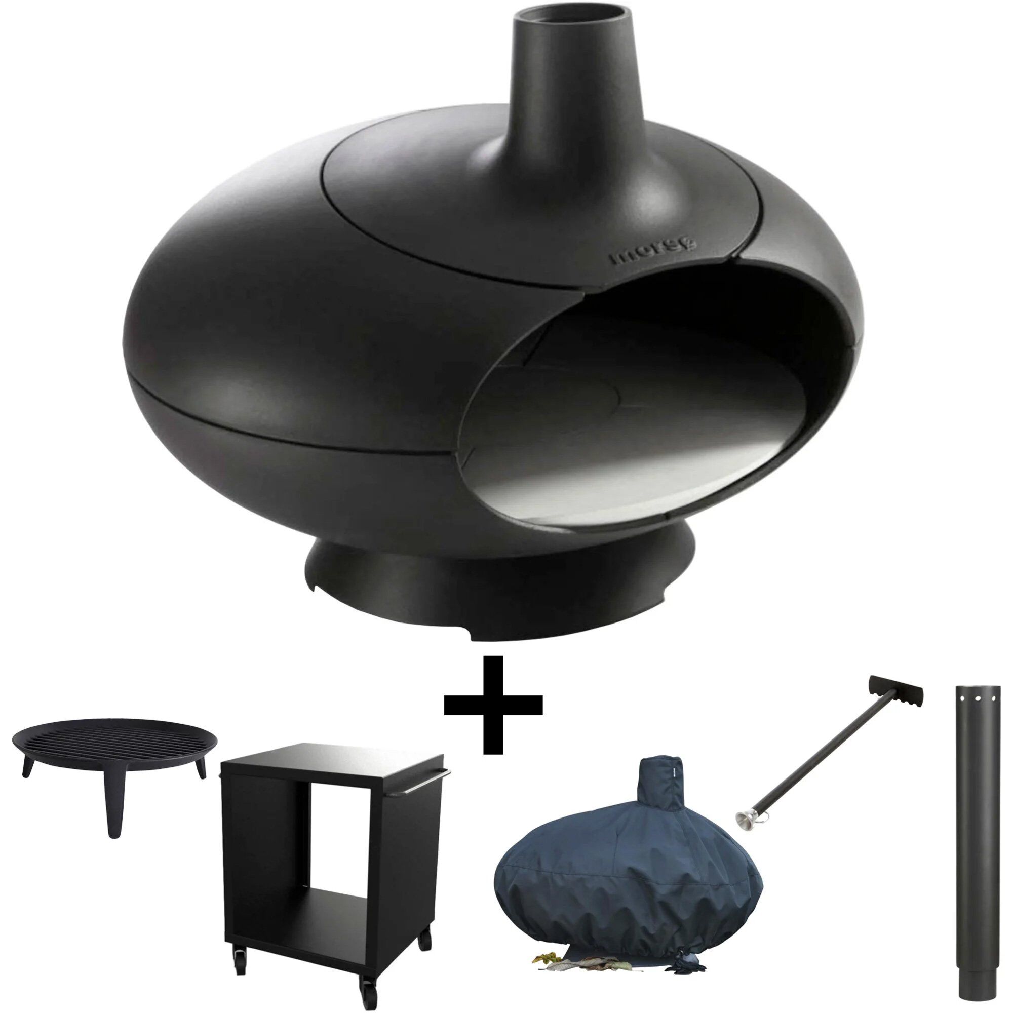 Mat Sort Morsø Forno Pizzaovn Med Bord 60x60 - Morsø Pizzaovn  - 5722000151289
