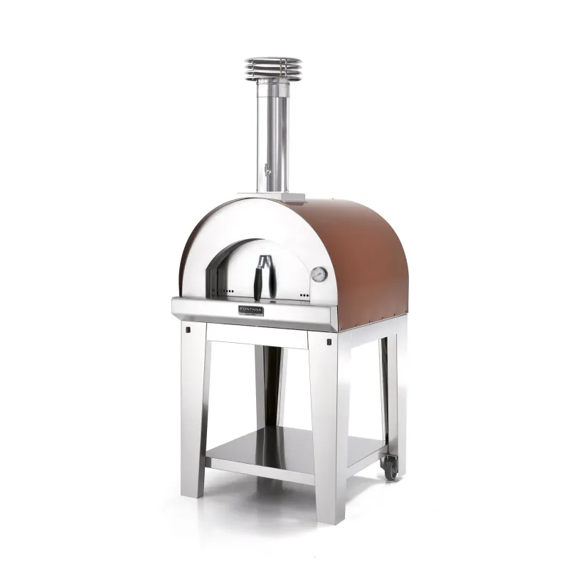 Fontana Forni Margherita Rosso Pizzaovn Med Vogn - Fontana Forni Pizzaovn  - 8033776072539
