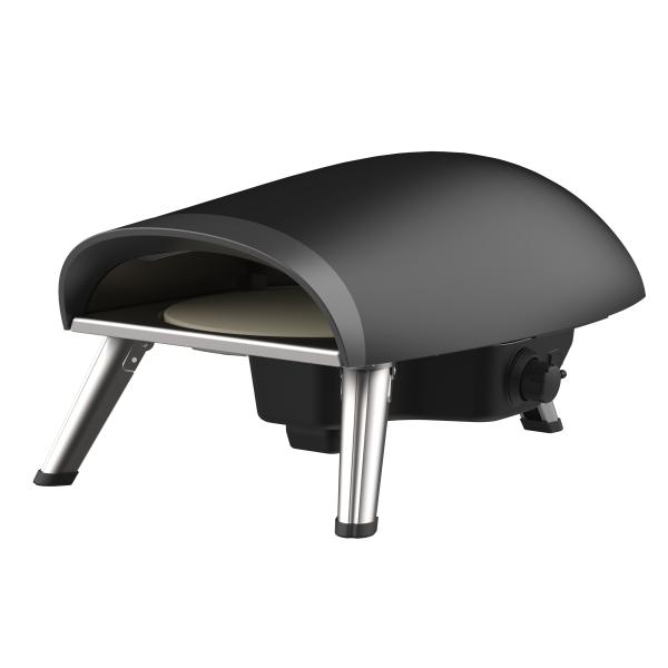 Sort Heatus Pizzaovn Til Gas Med Rotation 64x41 5x32 5cm - Pizzaovn